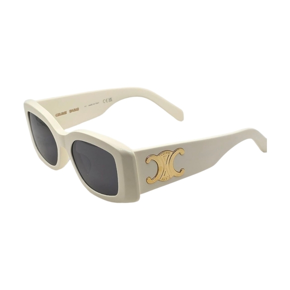 Celine Cream Rectangular Sunglasses - Picture 2 of 7